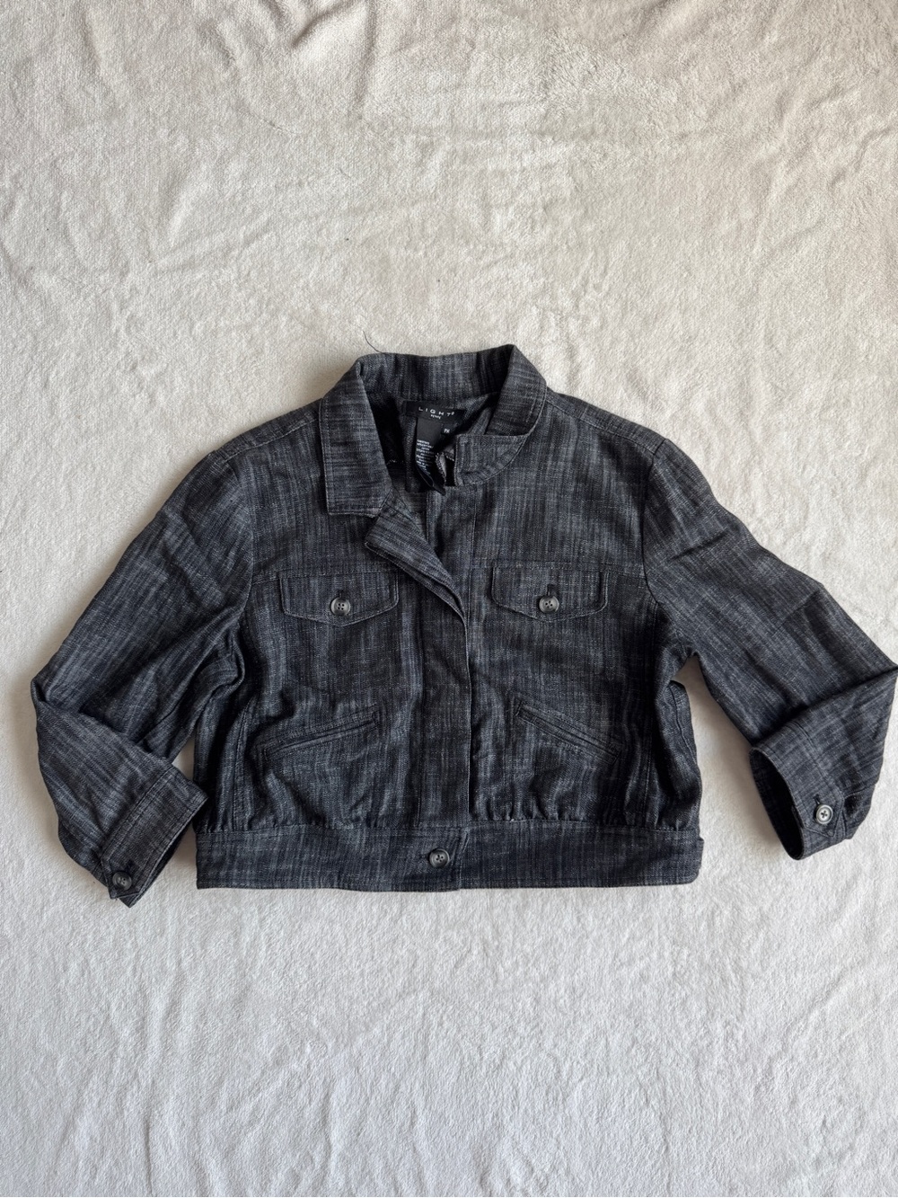 Light Petite - Dark Grey Cropped Jacket